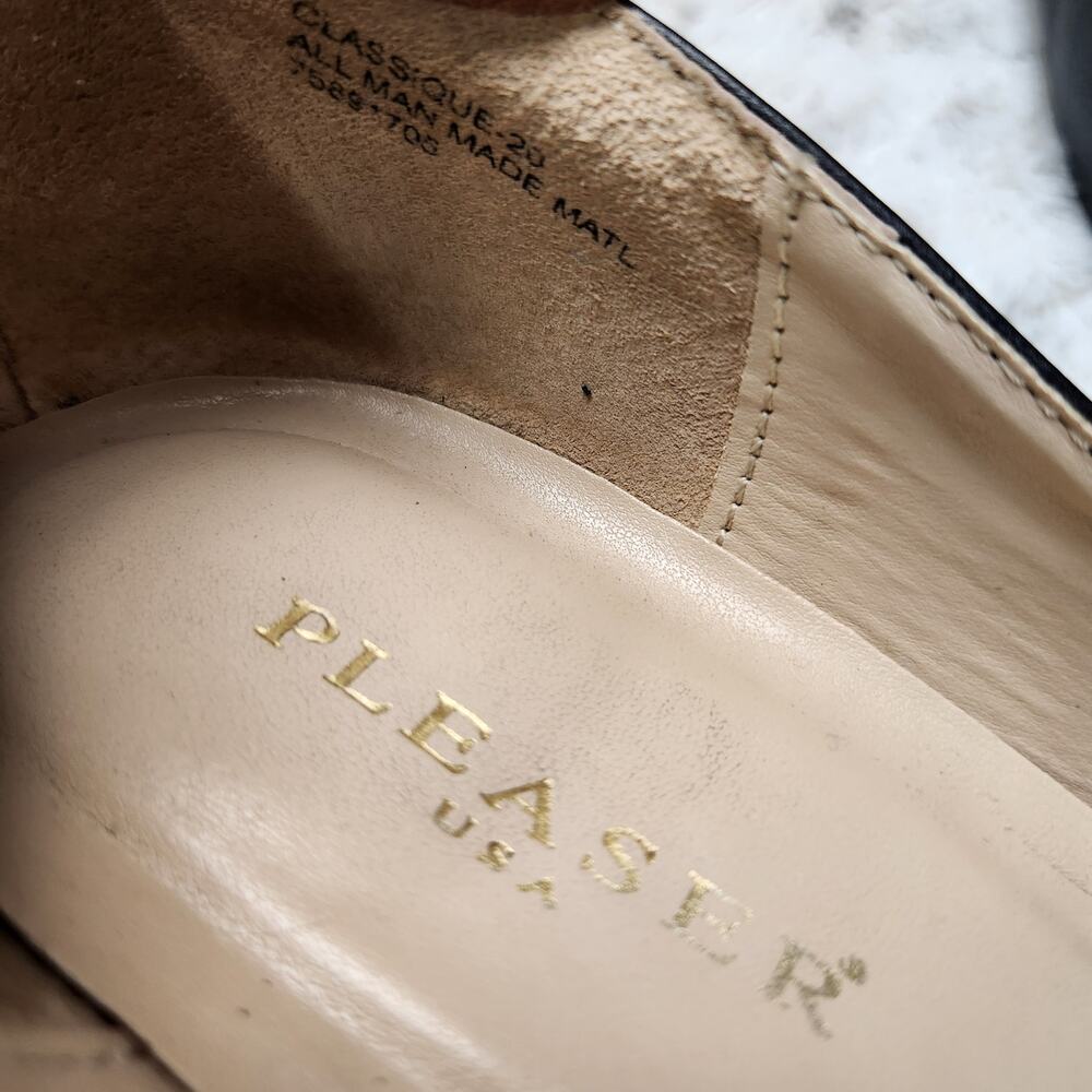 Pleaser USA Classique 20 Matte Black Vegan Leather Heels Pumps - 11 (Used) - Picture 2 of 8